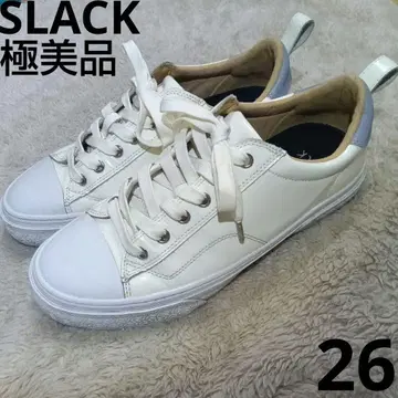 컨디션 최상 SLACK CLUDE GL 26cm 스니커즈 슬랙 유리 가죽