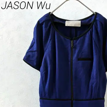 JASON Wu 롱 원피스 크루넥 포켓 부착 집업