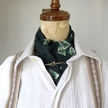 1950's 빈티지 애스콧 타이 스톨 머플러