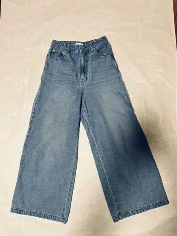 COHINA DENIM 플레어 와이드 short 하이웨스트