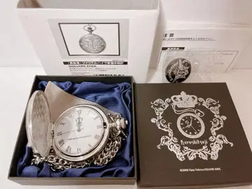 초회 한정 블랙 집사 회중시계 스퀘어 에닉스 공식 상품 캔뱃지