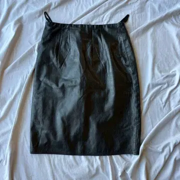 천연 가죽 가죽 타이트 스커트 블랙 블랙 여성용 M 빈티지 모드