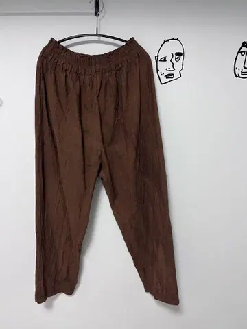 젠 선생님의 일상복 심플 팬츠 두꺼운 원단 브론즈 브라운