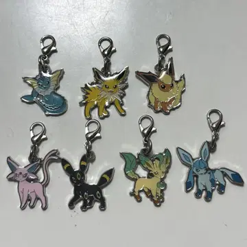 포켓몬 센터 오리지널 전국도감 메탈 참 7개 세트