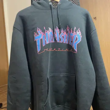 THRASHER 프레임 로고 후드티 XL