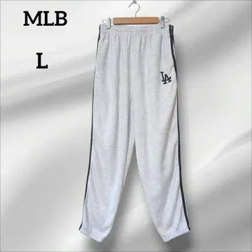MLB 다저스 맨투맨 조거 팬츠 그레이 LA 로고 L