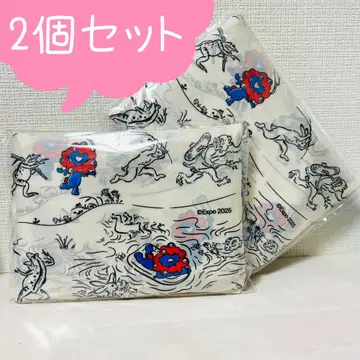 오사카 간사이 만박 EXPO 미야쿠미야쿠 조수기화 에코백 2개 세트