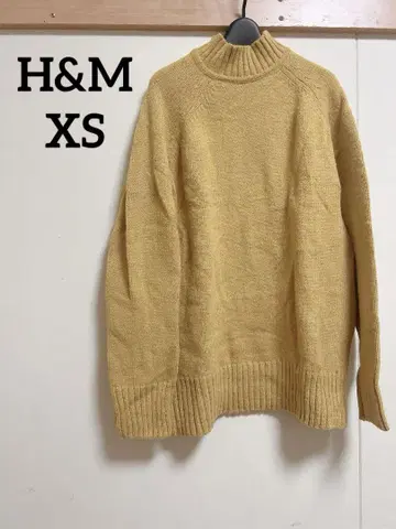 H&M 머스타드 [ XS ] 에이치앤엠 긴팔 니트 스웨터