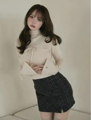 andmary Lilian ribbon tops ivory 앤드마리