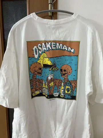 OSAKEMAN 스켈레톤 디자인 T셔츠