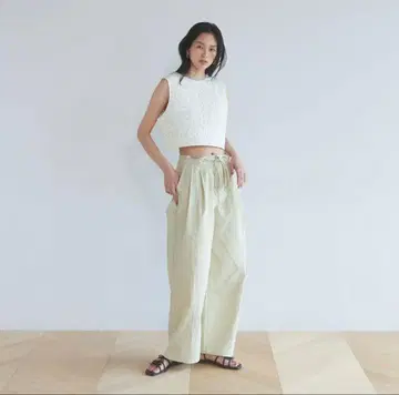 2턱 나일론 볼륨 팬츠/searoomlynn