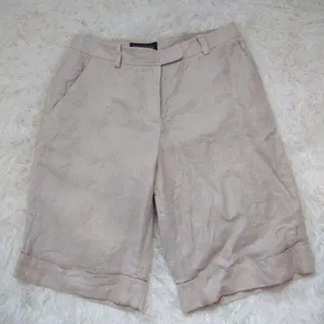 브룩스브라더스 린넨 하프 팬츠 베이지 숏