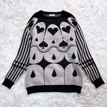 [ 희귀 레어 ] hazama 광대 니트 나이트메어 카드놀이 새상품급