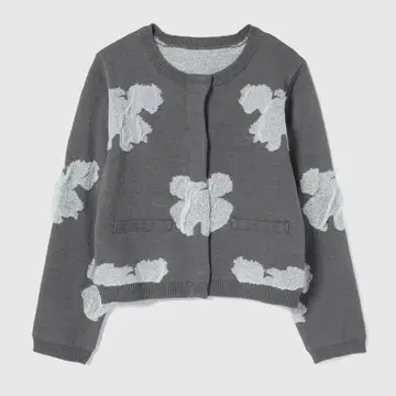 Flower 플로키 Knit 가디건