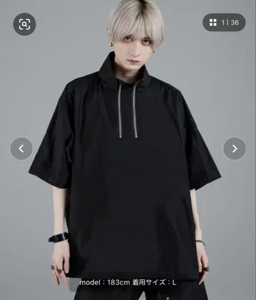 [ ADRER ] 더블 하프 지퍼 코튼 나일론 풀오버 s