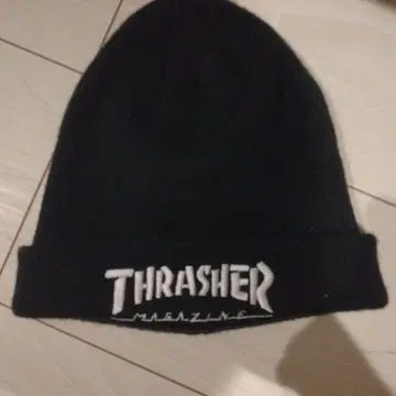 THRASHER 니트 모자 블랙 프리 사이즈