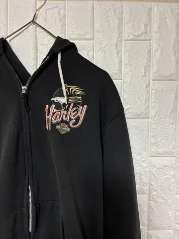 90s USA제 Hanes Harley 지퍼 후드티 헤인즈 하레이