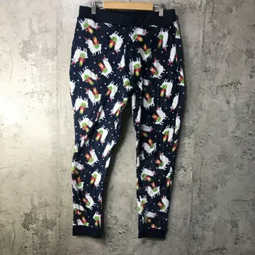 Y6048 구제 의류 패턴 팬츠 파자마 팬츠 네이비 90s Y2K