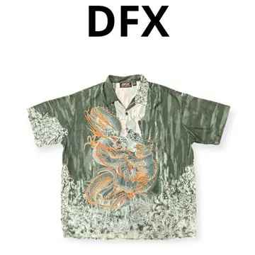 [ US 구제 의류 ] 빅 사이즈 DFX 용 레이온 셔츠 2XL 드래곤