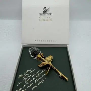 SWAROVSKI 스와로브스키 장미 브로치 크리스탈 메모리즈