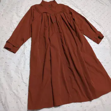 FREAK'S STORE 브라운 긴팔 롱 셔츠 원피스 프리 사이즈