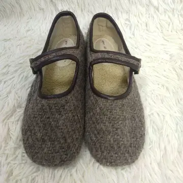 Pual ce cin 멜리 제인 펌프스 플랫슈즈 브라운 24cm