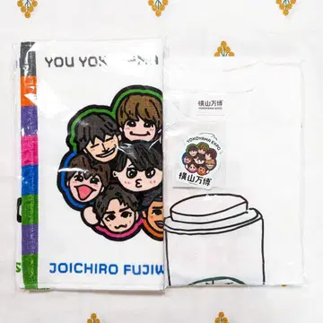 요코야마 만박 벤 T셔츠 페이스 타월 스티커 3종 세트 요코야마회