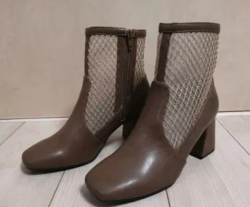 키다리 아저씨 메쉬 사이드 지퍼 부츠 24.0cm