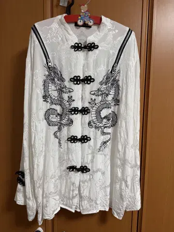 REFLEM 드래곤 차이나 셔츠 화이트