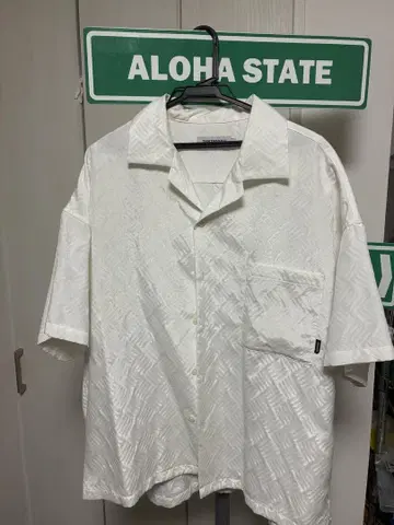 TIGHTBOOTH 화이트 CHECKER PLATE SHIRT L 사이즈