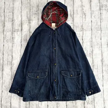 80s USA제 L.L.Bean 데님 마운틴 후드티 U.S. 구제 의류