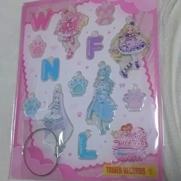 원더풀 프리큐어 아크릴 키링 타워 레코드 카페