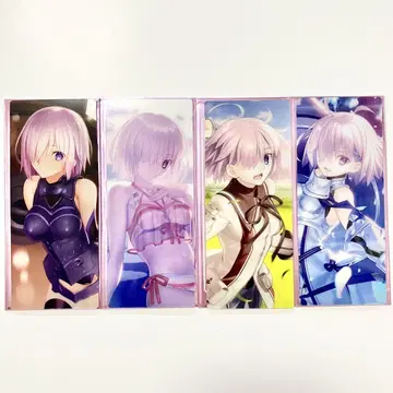 FGO 최종 재림전 편성 화면풍 카드 마슈 4종