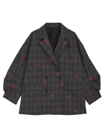 Ameri vintage CHECK FLOWER PAPA JACKET