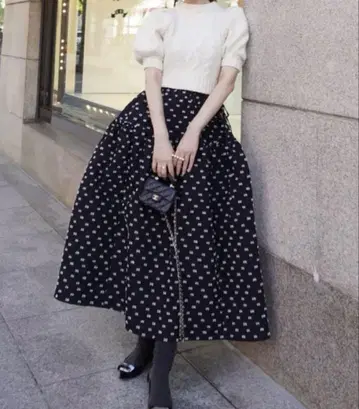 HYEON 헤 tsubutsubu 스커트 M 사이즈 새상품