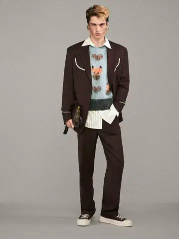 셋업 수트 자라 ZARA HARRY LAMBERT 갈색 브라운