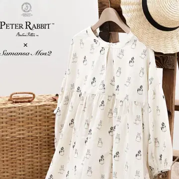 사만사 모스모스 PETER RABBIT 올 패턴 원피스