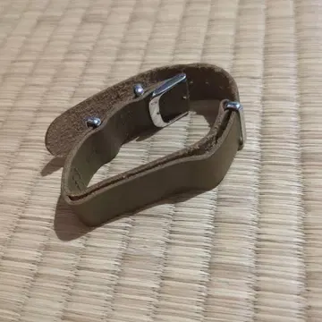 knot 시계 벨트 도치기 가죽 올리브 카키