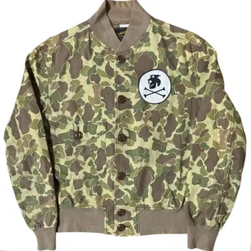 Cushman 스컬 와펜 덕 헌터 헤링본 자켓