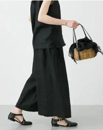 카구레 린넨 와이드 팬츠 어반 리서치