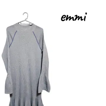 [ 새상품급 ] emmi 그레이 니트 원피스 반팔