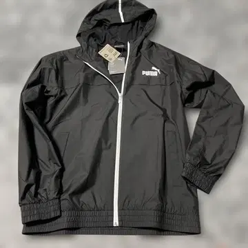 PUMA 발수 후드 부착 나일론 자켓 M 사이즈 블랙 새상품