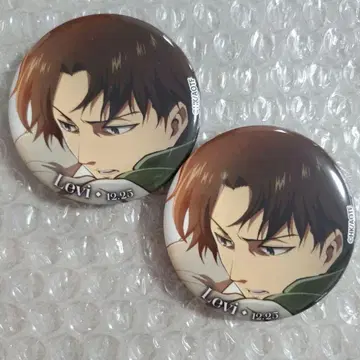 진격의 거인 WIT STUDIO 리바이 Birthday 캔뱃지 2개