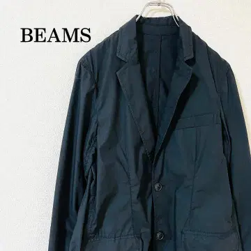BEAMS 면 캐주얼 자켓 블랙 사이즈 M