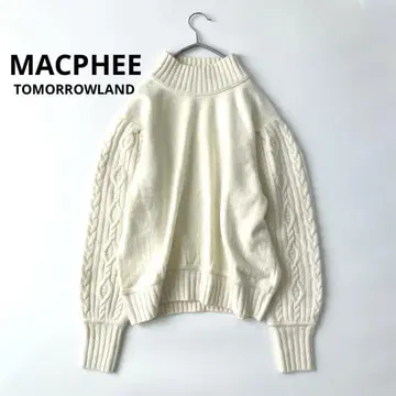 [ 새상품급 ] MACPHEE 케이블 니트 이소재 숏 기장