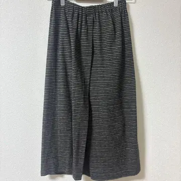 요건 레일 스트라이프 와이드 팬츠 허리밴딩