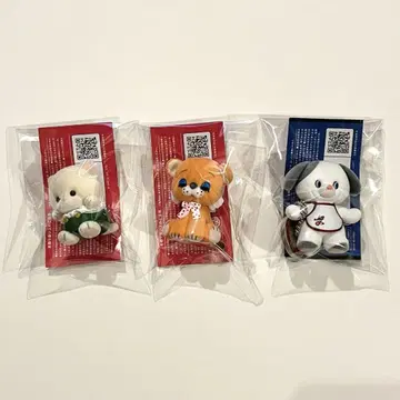 캡슐 토이 켄 엘리펀트 봉제 인형 피규어 컬렉션 3종