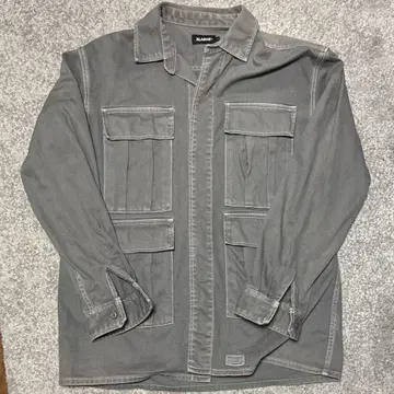 XLARGE 그레이 데님 패치워크 자켓 XL