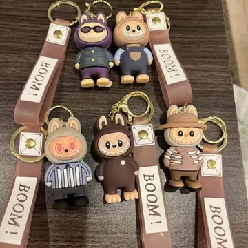 해외 인기 빅 사이즈 다색 아크릴 키링 5개 세트