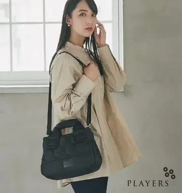 PLAYERS 퀼트 콤비 토트 S 블랙